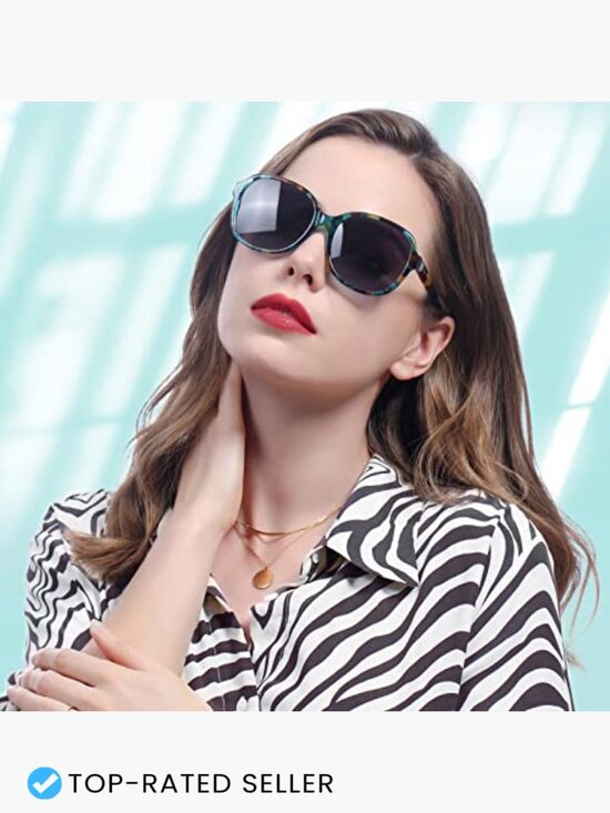Oversized Square Polarized Sunglasses Retro Trendy Big Shades UV Protection main image 4
